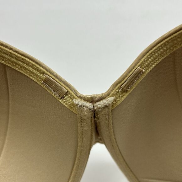 Cacique Lane Bryant Beige Tan Multi-Way Zoned Strapless Bra Size 44DD Underwire - Picture 11 of 12